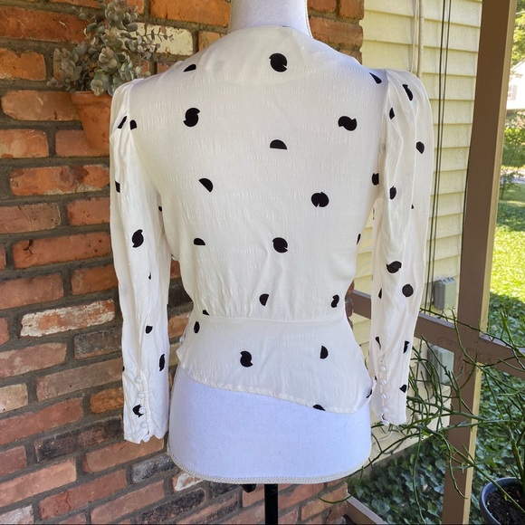 ASTR the Label Mia Top Cream Black Dot - Picture 7 of 11